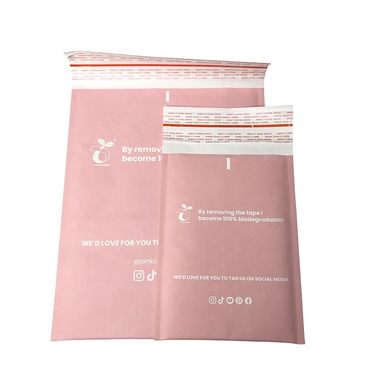 Reusable 100% Recycled Custom Kraft Bubble Mailers Padded Envelopes Bag For Online Store Goods Shipping