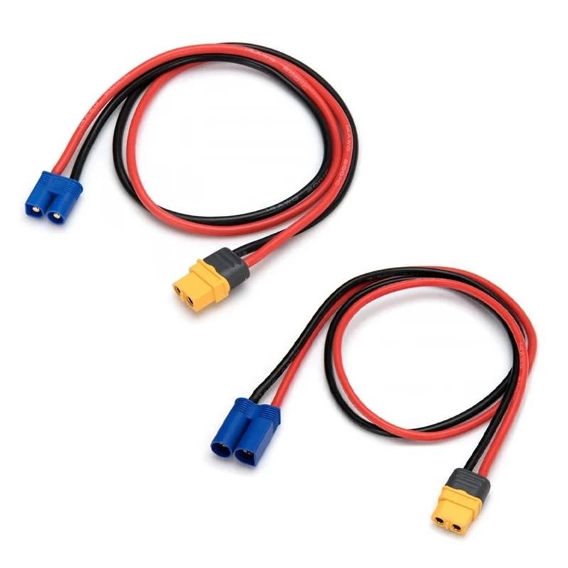 XT60H Женский XT60 в EC3 EC5 Штекерный соединитель Адаптер провода зарядный свинцовый кабель 14AWG 300 мм для RC самолета автомобиля Лодка зарядное устройство