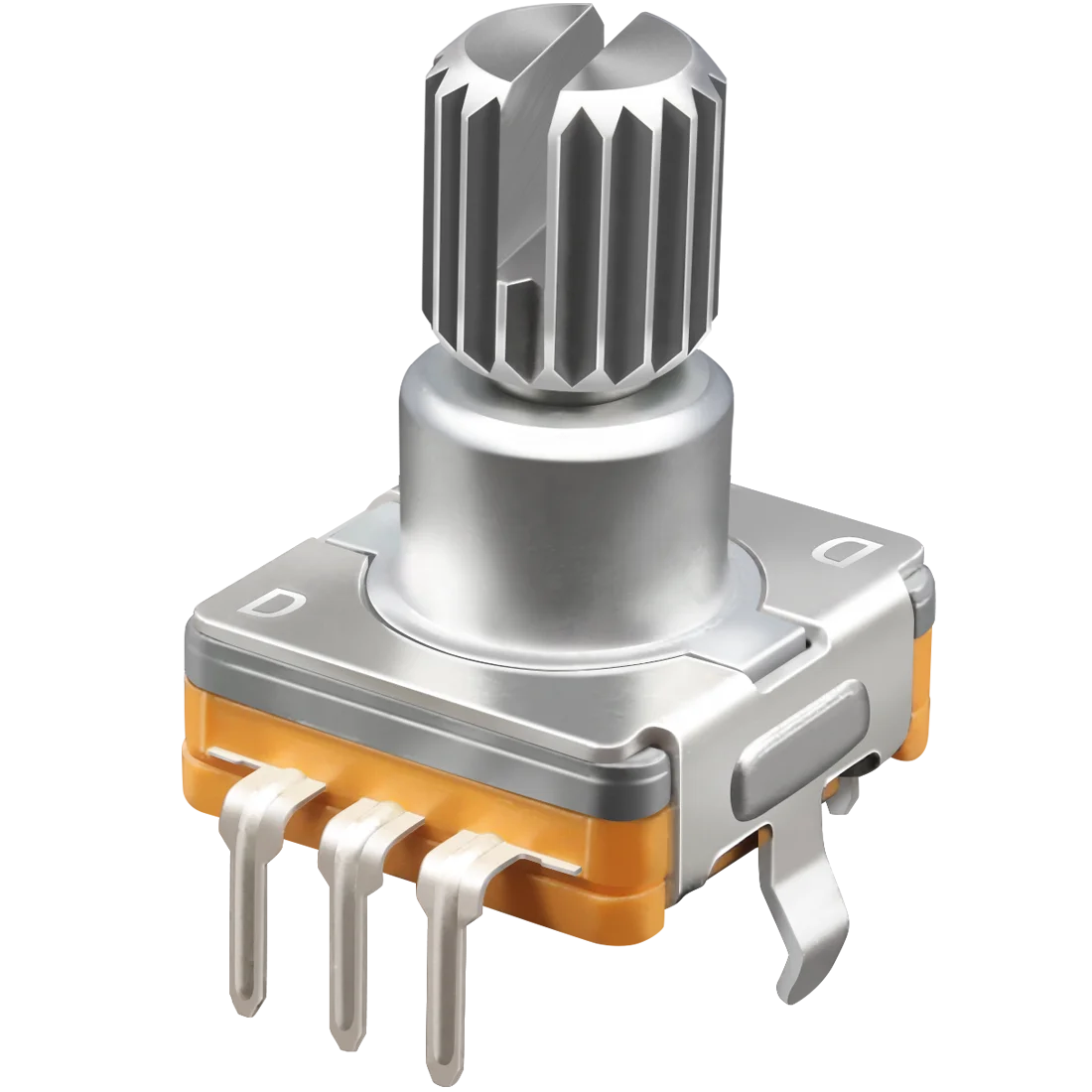 EC11 Encoder Switch Rotary EC1102 Metal Shaft Encoder with Threaded Bushing
