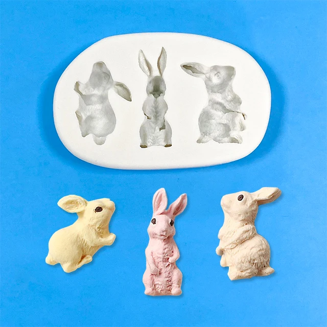 Easter Bunny Eggs DIY Chocolate Cake Baking Tool Custom Logo Moulds Sleeping Baby Silicone Molds 3d Flower Silicone Mold