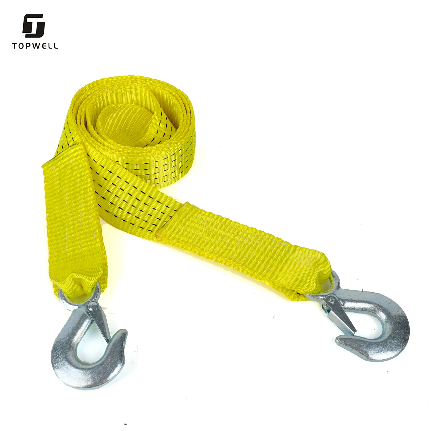100% Polyester Made Snatch Towing Strap With Eye Hook Towing Winch Straps Rope Safe Hook Universal Tow Strap