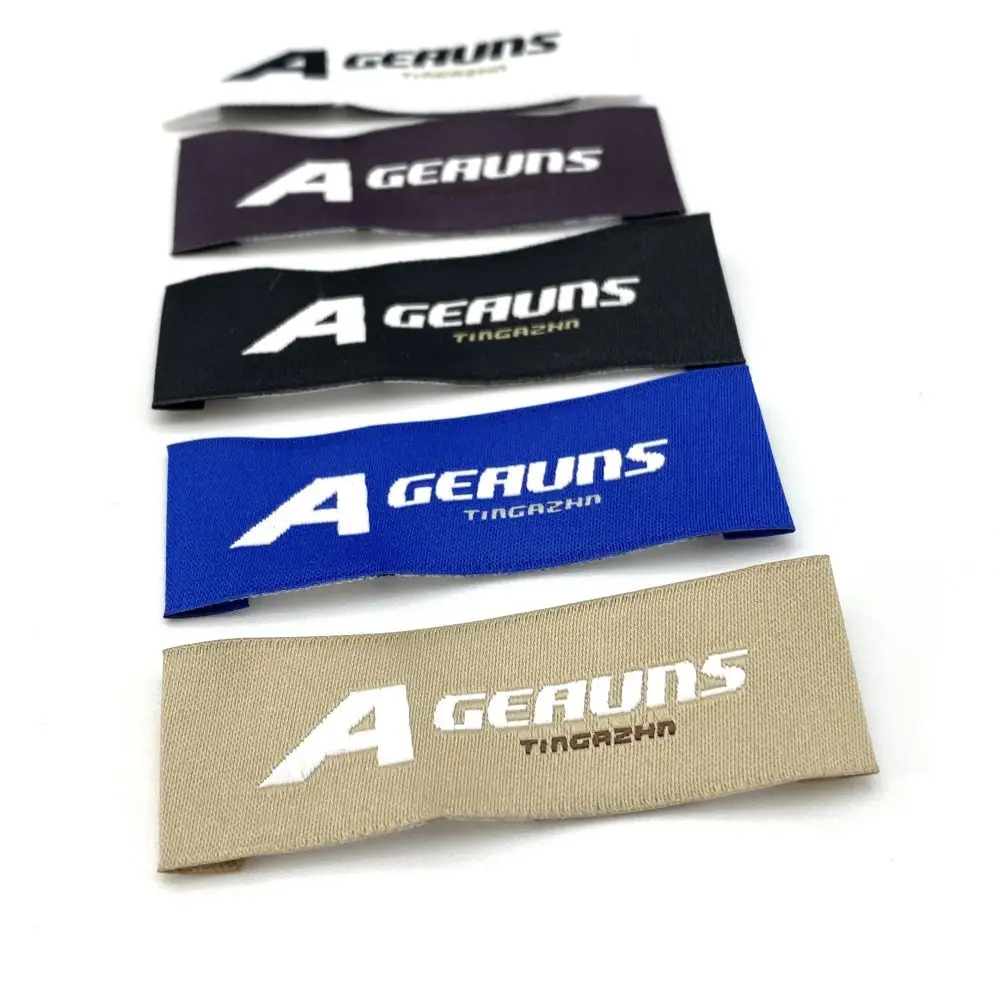 High Quality Custom Clothes Woven Tags Neck Label Clothing Labels With Symbols for Clothing