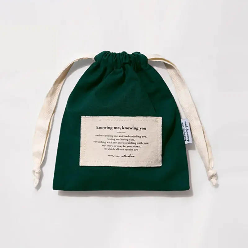 Drawstring Gift Bag Dust Pouch Screen Printing Gift Packing Craft Ecobags Custom Wholesale Recycled Eco Friendly Cotton Linen