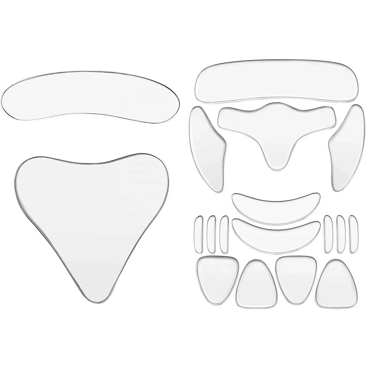 Reusable Silicone Gel Pads Anti-Wrinkle Face Lift Patch Skincare Wrinkle Remover Strips Forehead Cheek Eye Neck Nursing Pad