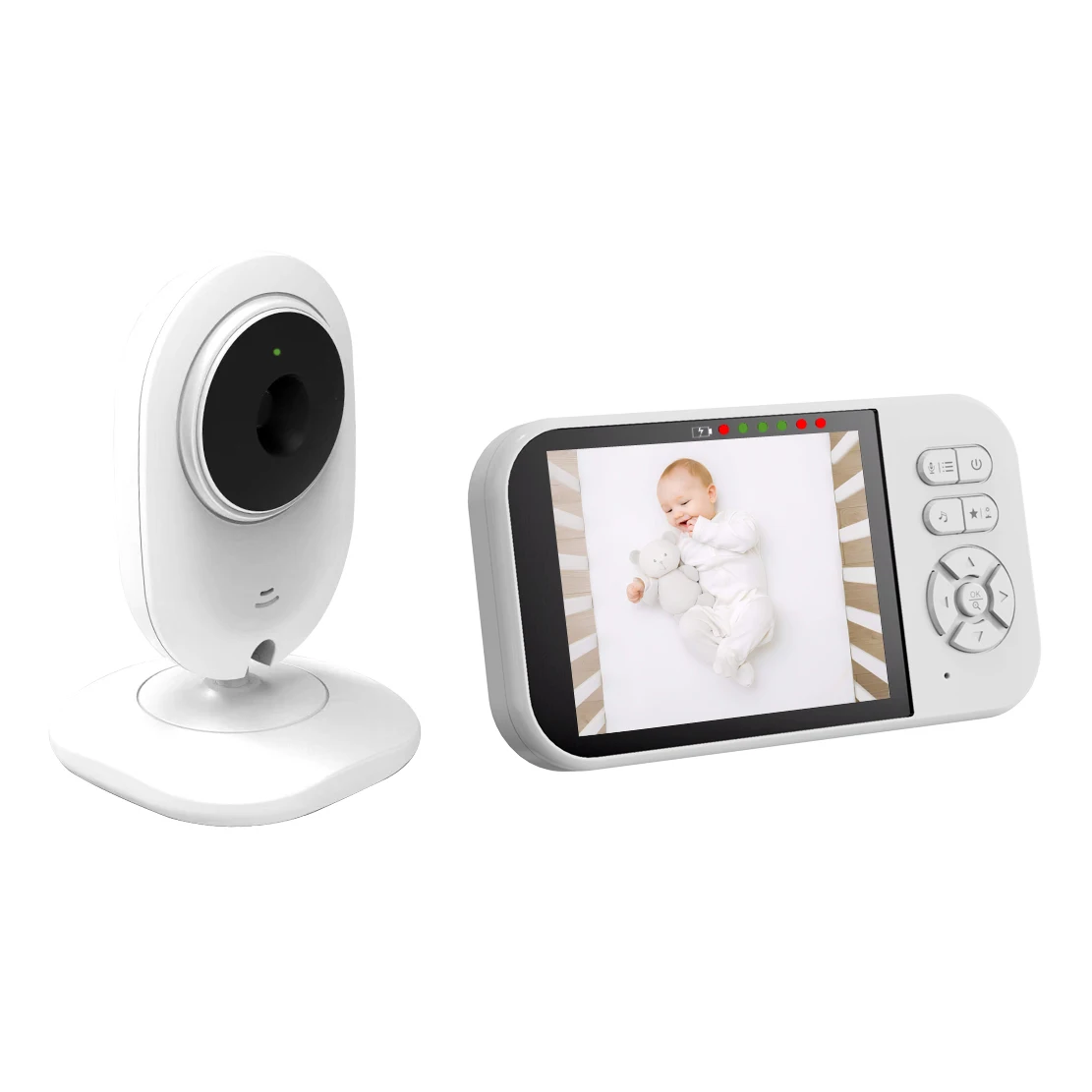 Low price hot video audio baby monitor with temperature and night vision function