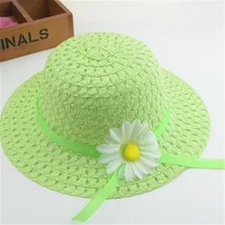 Wholesale straw hat with bag summer paper sunhat for kids