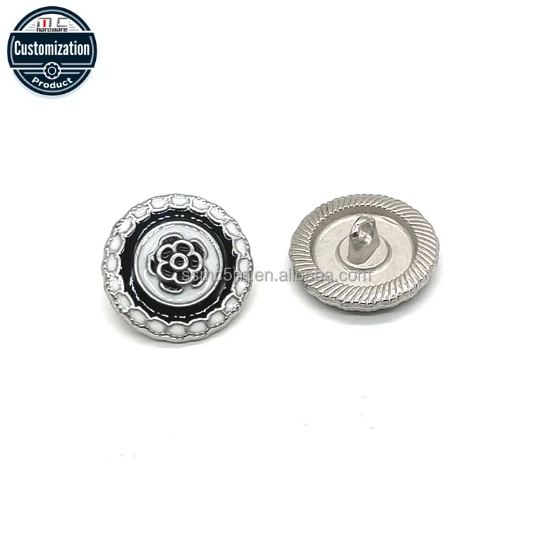 Wholesale Flatback Metal Wool Coat Button Heart Drop Glue Shirt Hand Sewing with Plating Technique Style Shank