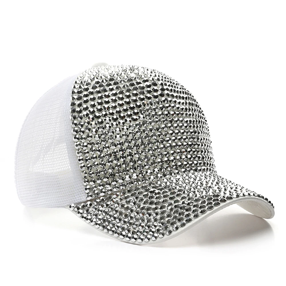 2022 Customize mesh ball trucker type hats in bulk vendor rhinestone logo printing caps trucker hat