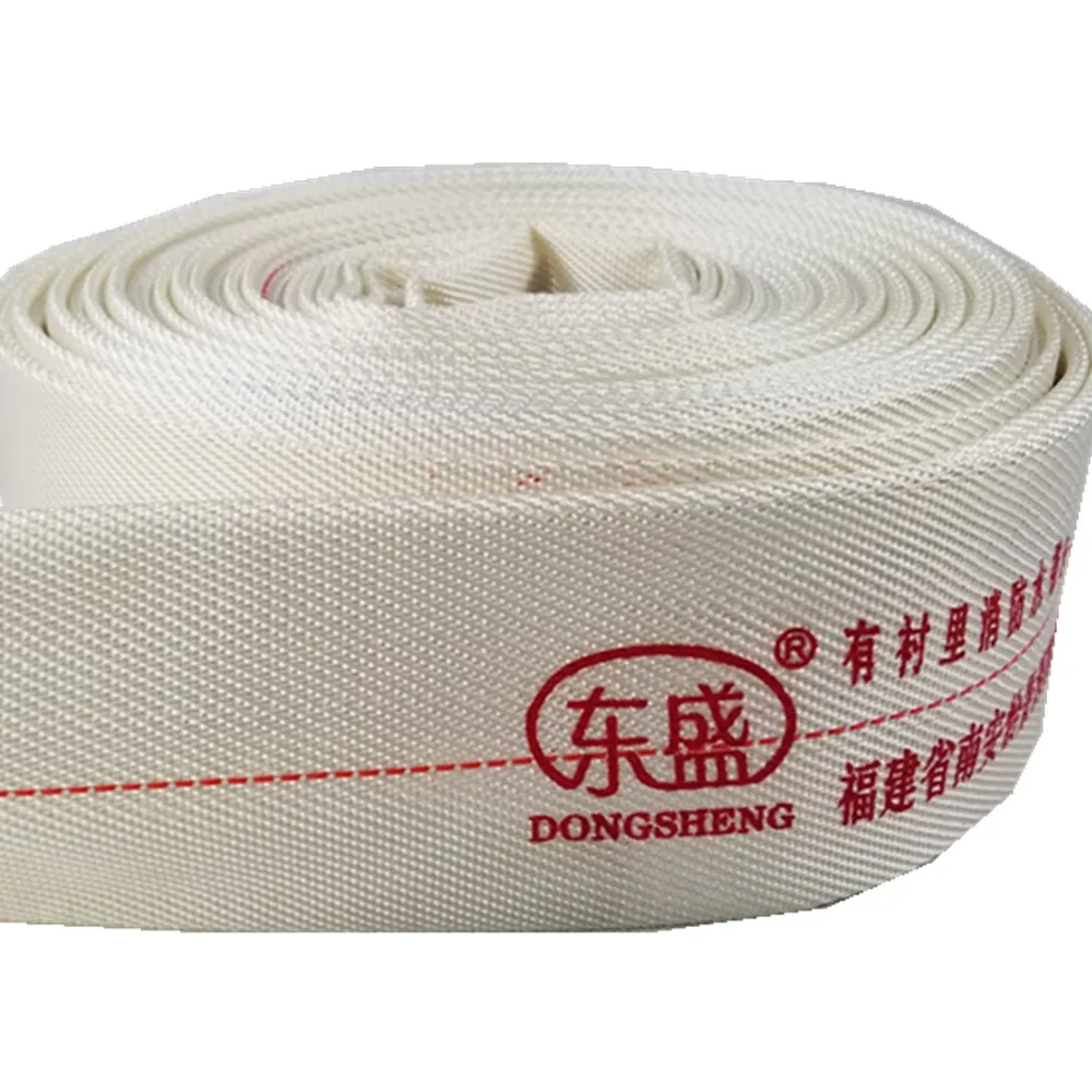 2.5 Inch Fire Hoses 8 Bar White Flexible PVC Double-jacket Fire Hose