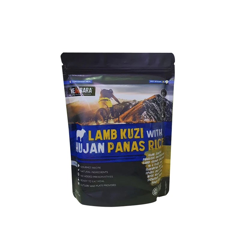 High Quality Kembara Meals Lamb Kuzi With Hujan Rice Comes with Heavy Duty Cutleries Set Includes Coconut Milk and Palm Oil