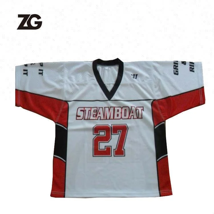 Professional Custom Full Sublimation Lacrosse Uniform Team Men Mesh Lacrosse Jersey 100% Polyester