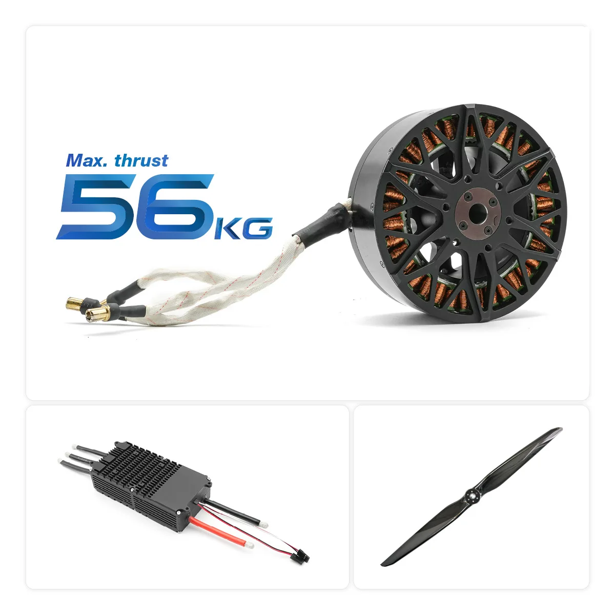 Furious Motor 15060 тяги 58 кг с винтом и контроллером двигателя BLDC для многороторного дрона