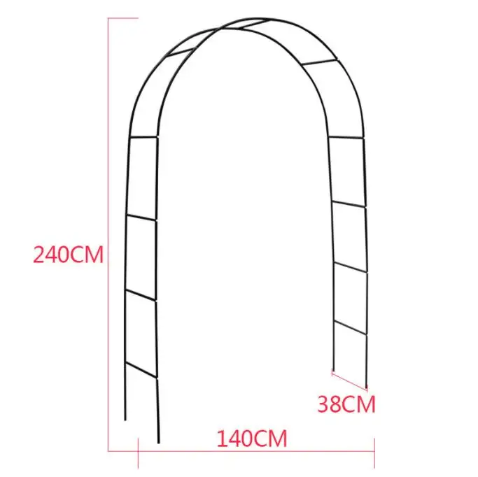 Outdoor Metal Self Assembly Wedding Arch Arbor Pergola Garden flower  climbing plants rose