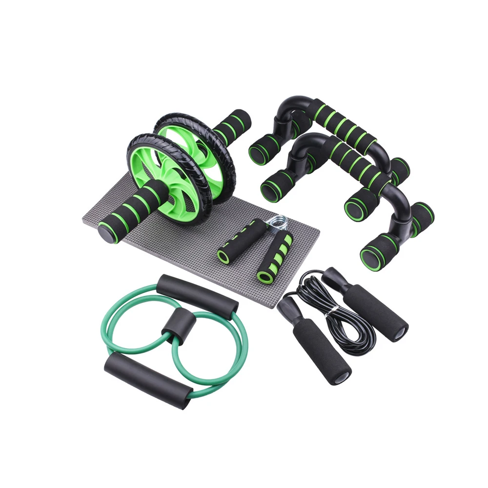 Hot selling AB Wheel Roller Home Workout Strength Training 6 in 1 AB Wheel Roller Kit