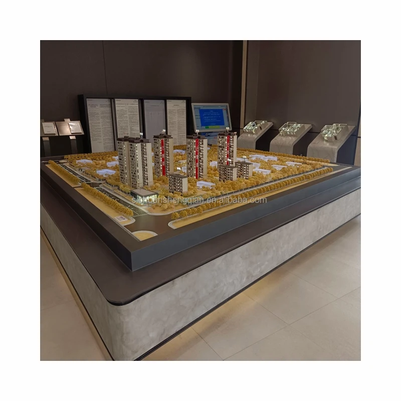 Customization Real estate development in architectural scale models, 3d landscape house model