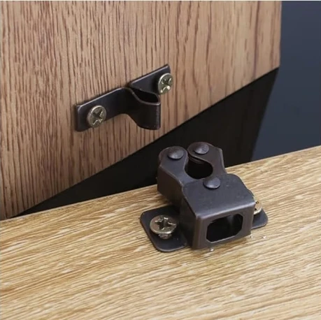 Cabinet Door Stopper Magnetic Roller Catch Closet Cabinet Double Spring Roller Catch