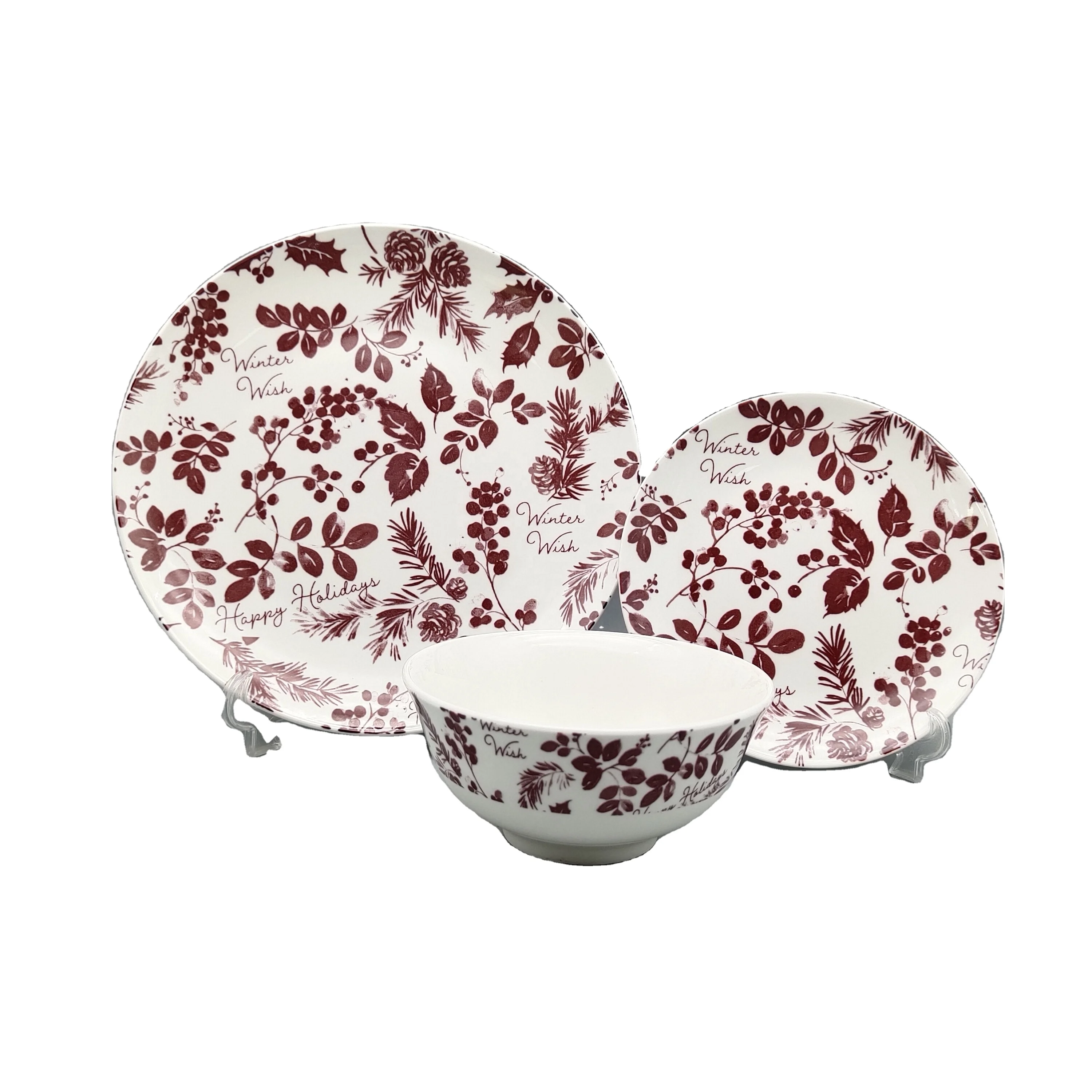 wholesale porcelain dinnerware flower tableware