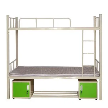 
Simple Design Custom Steel Double Deck Bunk Beds Metal Bunk Bed With Cabinets 