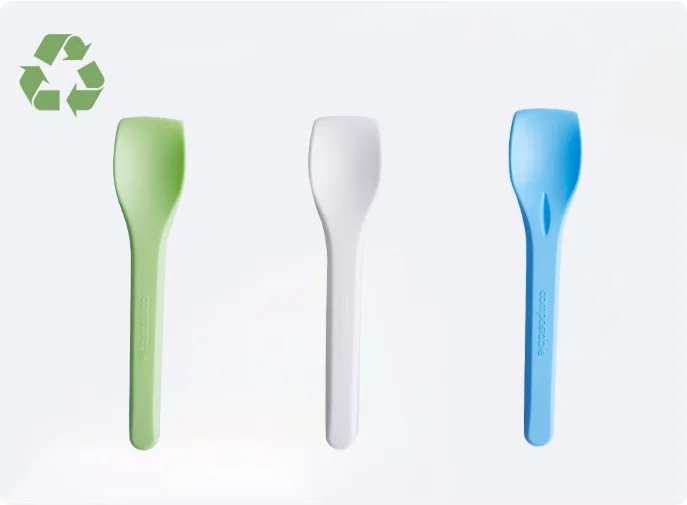 Disposable 100% Compostable Ice Cream Spoon Mini Spoon Yogurt ice cream spoons disposable