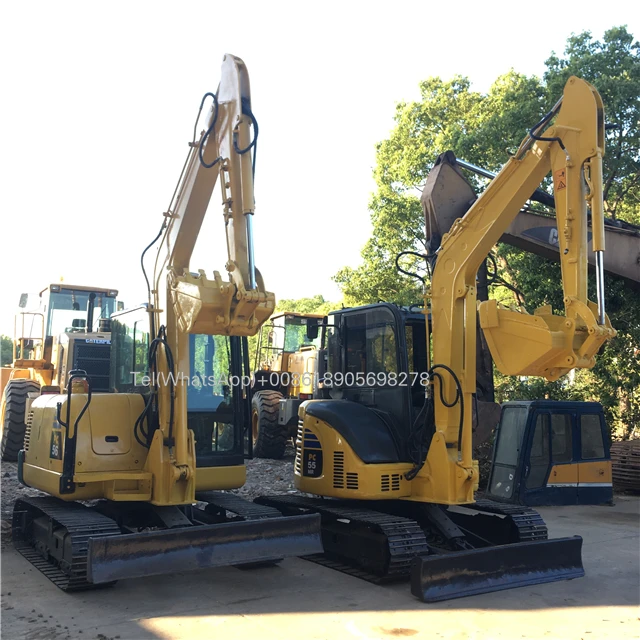 Japanese Original Used Komatsu PC56-7 Excavator with Yanmar Engine Low Price Secondhand Komatsu PC56-7 Pump Gearbox & Motor Sale
