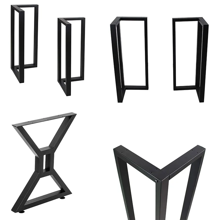 Table Legs Industrial Steel Frame X Shape Desk Office Bench Coffee Dining Table Legs