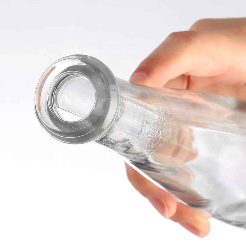 Trustworthy manufacturer 375ml glass liquor bottle with cork vodka glass bottle	 liqueur whisky bottle