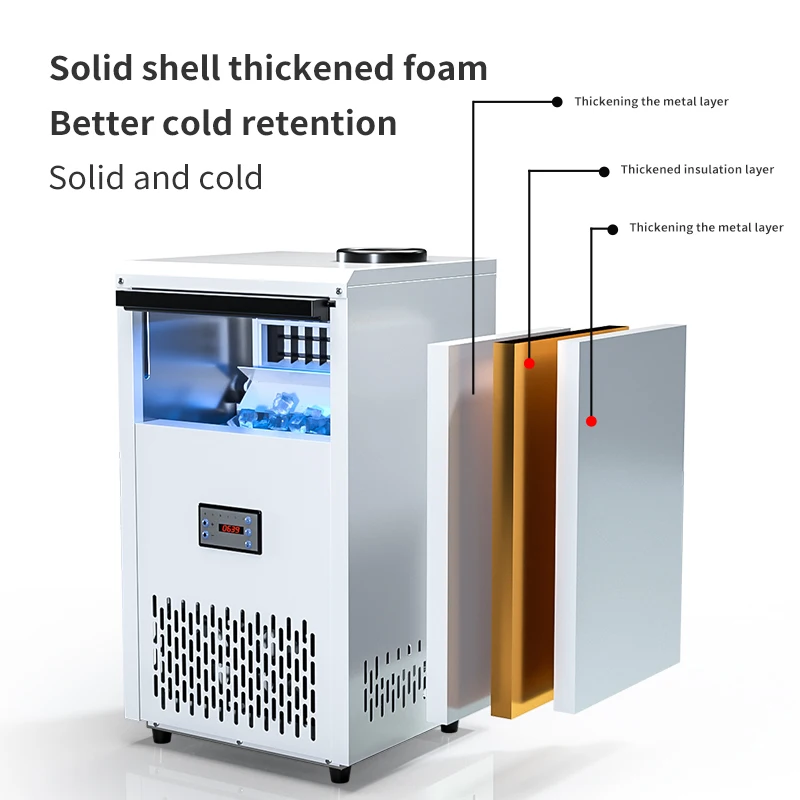 Commercial Big Capacity Dry Cube Ice Making Machine Small Block Ice Machine Ice Cube Maker Machine