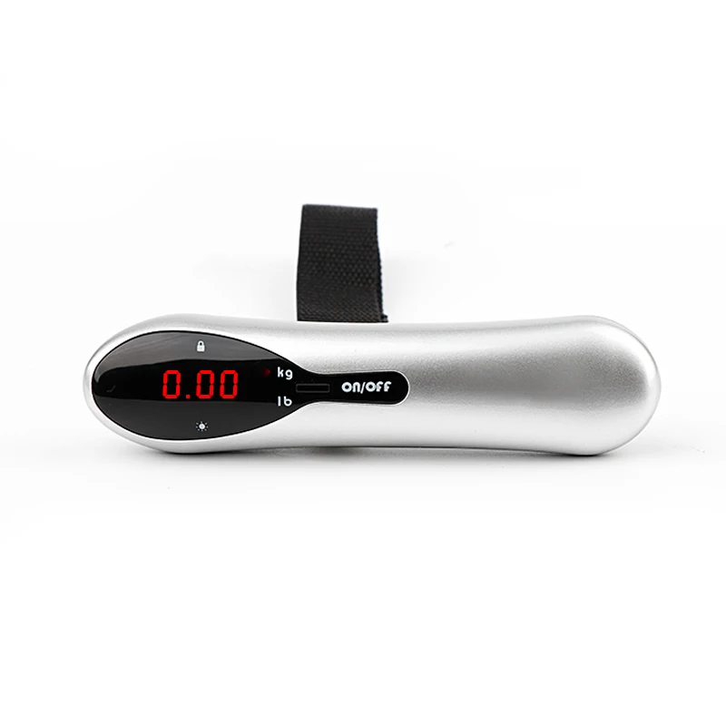 New portable hook scale luminous silicone fishing buying vegetables weighing hand 50kg mini travel weighing