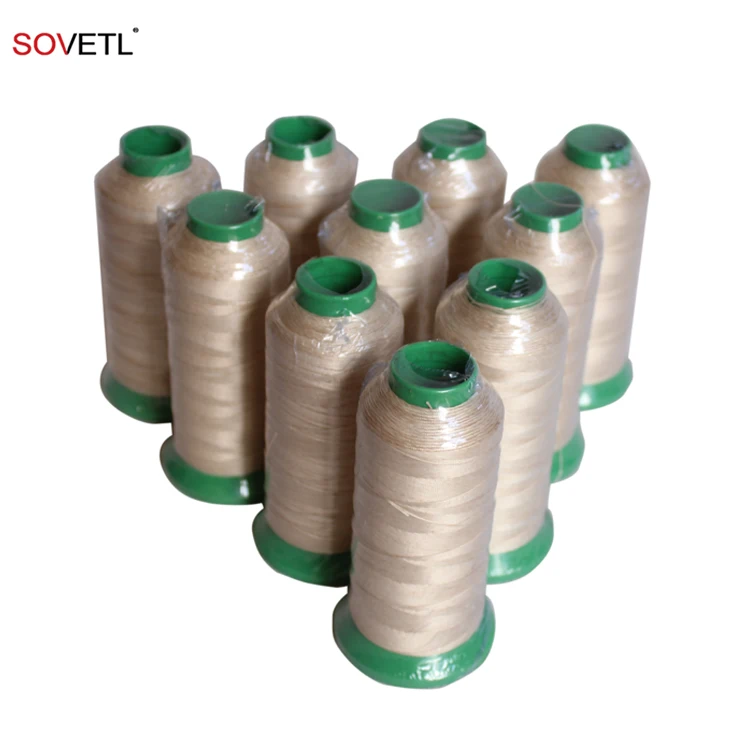 200D/2  400D/3 Resistant to acids and alkalis PTFE coated glass fiber sewing thread