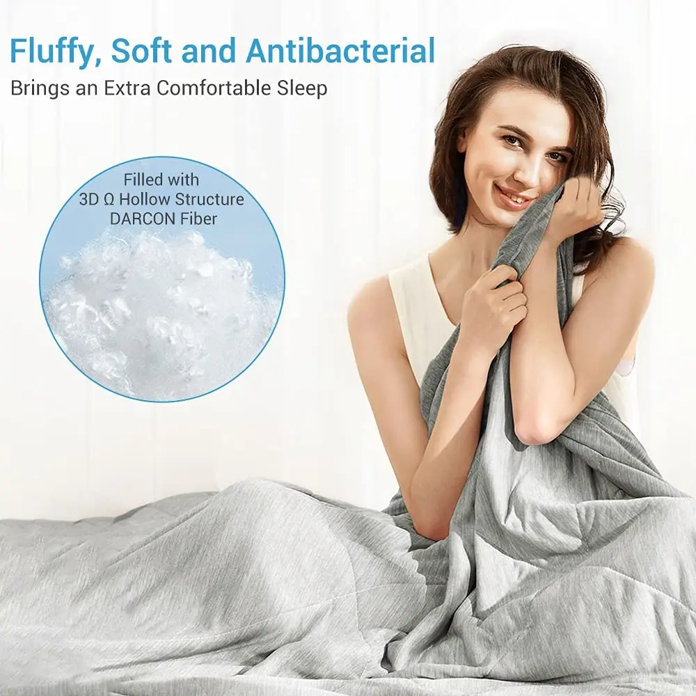 Breathable Soft Machine Washable Arc-Chill Cooling 100% Cooling Blanket Comforter for Hot Sleepers