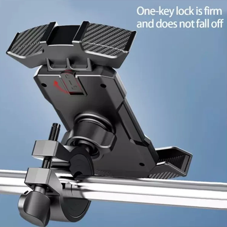 Bike Phone Holder, Motorcycle Phone Mount Motorcycle Handlebar Cell Phone Clamp, Scooter Phone Clip mount holder