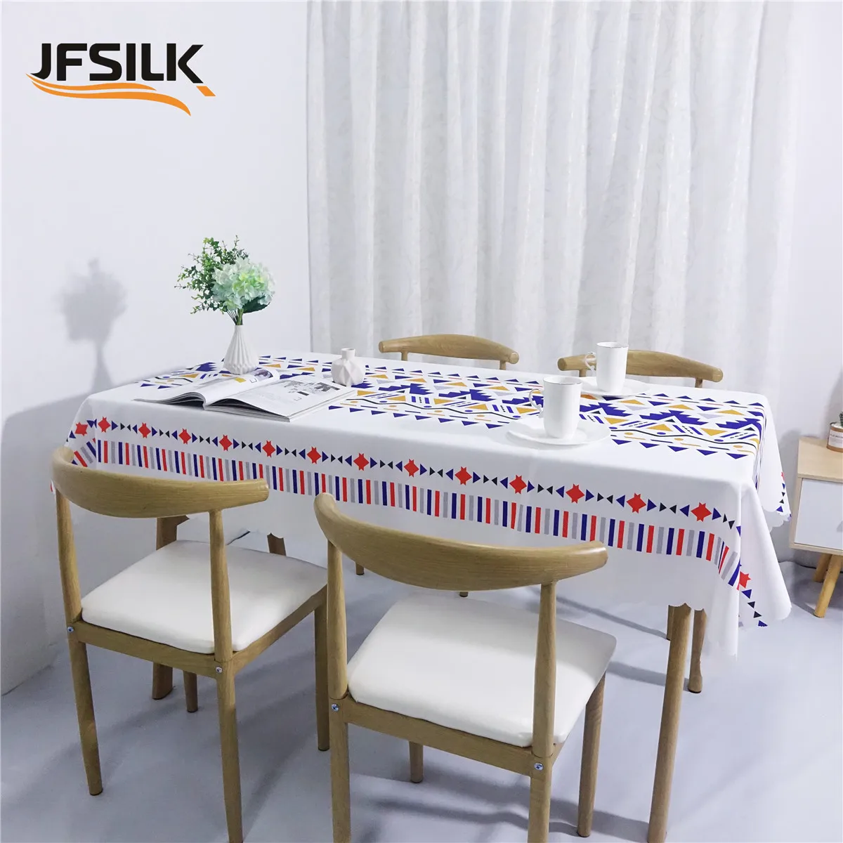 table cloth Bohemian square waterproof tablecloth 100% polyester tablecloth boho polyester printing for event