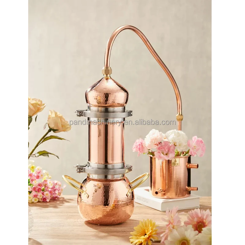 Alcohol distiller for vodka gin whiskey rum brandy tequila/Pure copper small-scale distillation machine