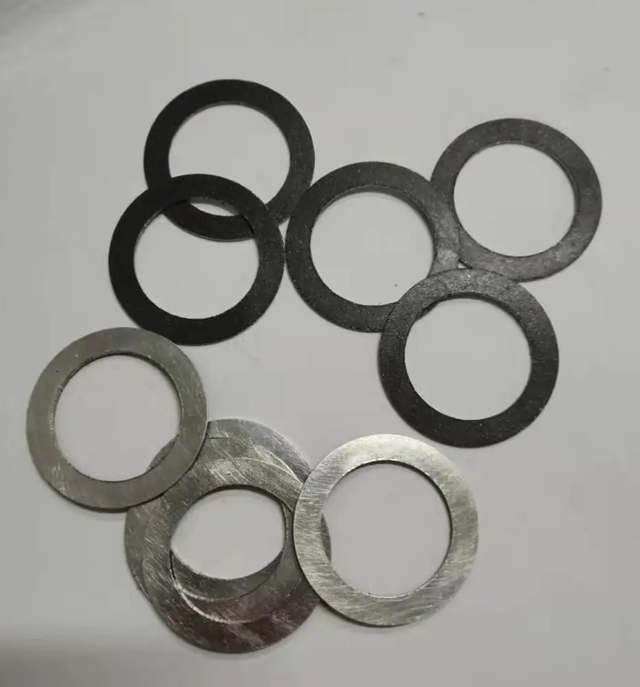 Steel gasket, flat plain brass self-lubricating copper washer