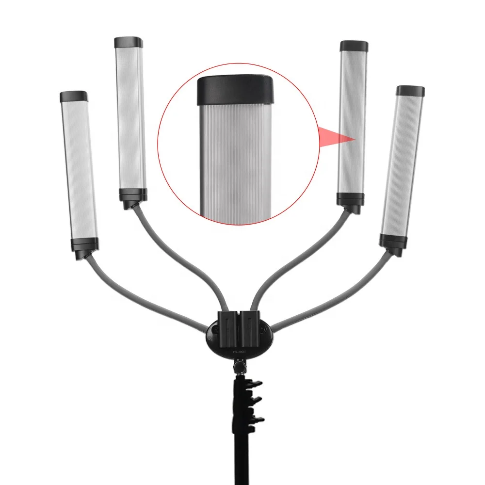 professional audio video &amp lighting four arms battery led video light 90W dimmable home use face beauty equipment (new)