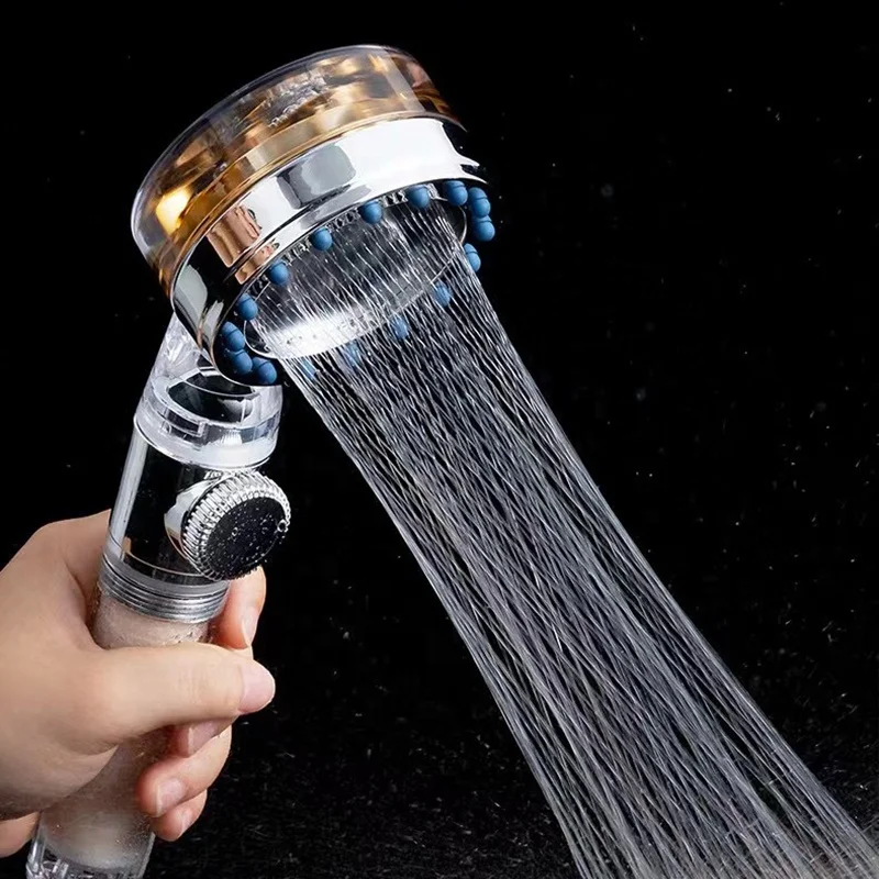 2022 Vortex Helix Turbo Fan Power Propeller 360 Degree Rotatable Turbocharged Handheld Shower Head