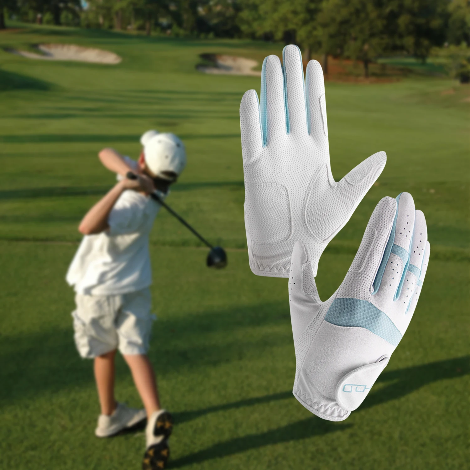  PRISAFETY wholesale left only premium ladies men full fingers anti slip grip PU leather printed colors custom logo golf