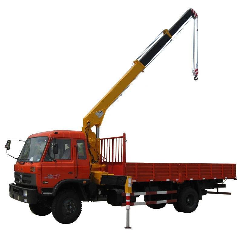 Ali baba distributors multifunction small hydraulic 7 ton crane truck