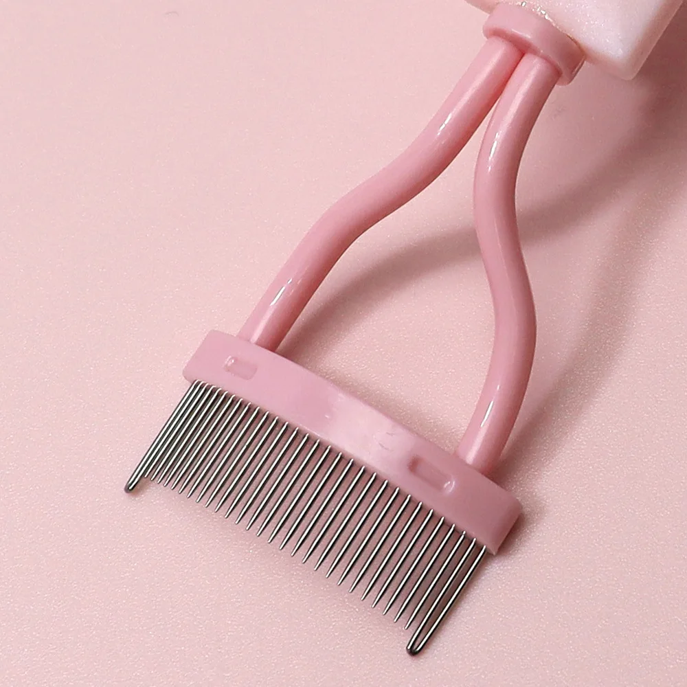 Hot Selling New Eyelash Clip Steel Head Comb 2-piece Set Curling  Device Portable Tool Clip  Eyelash Brush Antiskid Handle