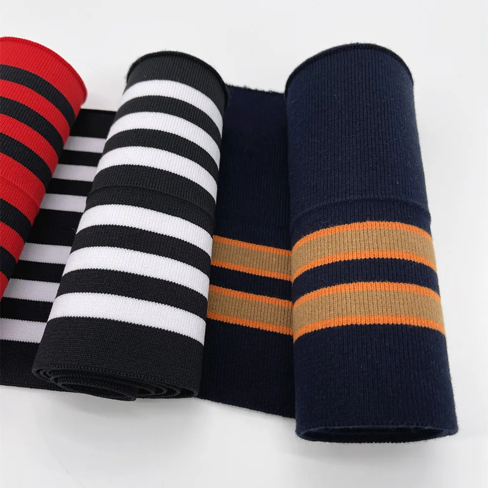 Elastic Spandex Cotton knit Rib Cuff Collar for Down Jacket Clothing Accessories
