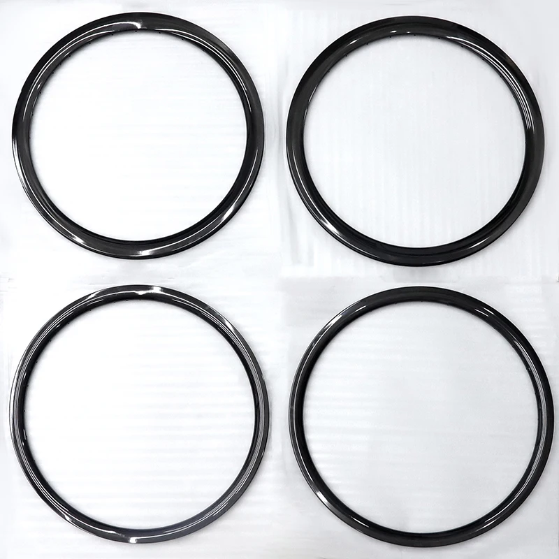 Custom Road/CX/Gravel Wave Shape 700C Road Bike Carbon Fiber Rims With Clincher/Tubular/Hookless