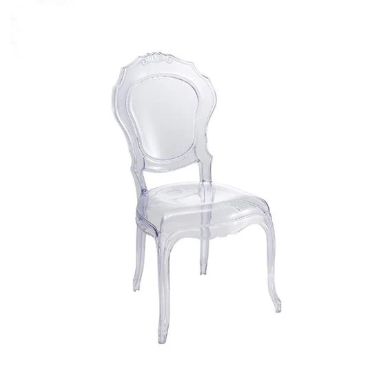 French style acrylic princess ghost louis dining chair