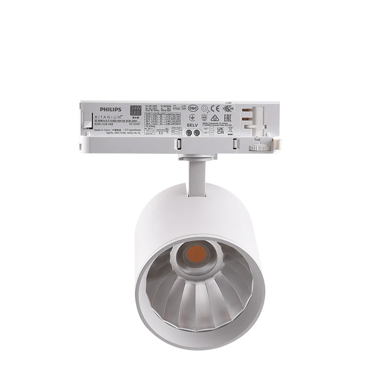 Curved Track light 160lm/W 30W Spot rail lighting 3 phase Tracklight From Opte lighting