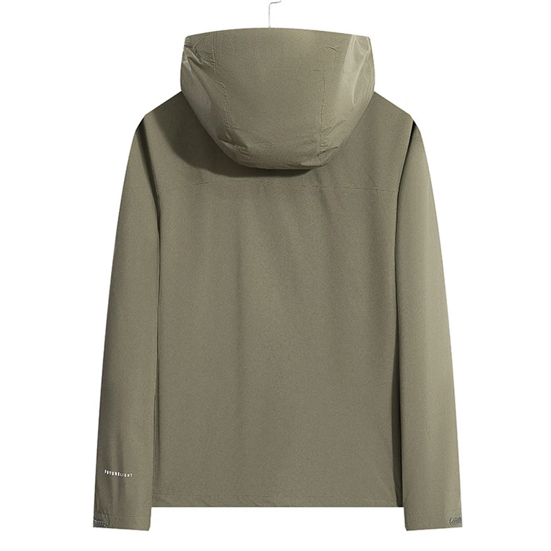 Custom Logo Blank Outdoor Jacket Waterproof Windbreaker Jackets Plus Size Lightweight Soft Shell Jacket