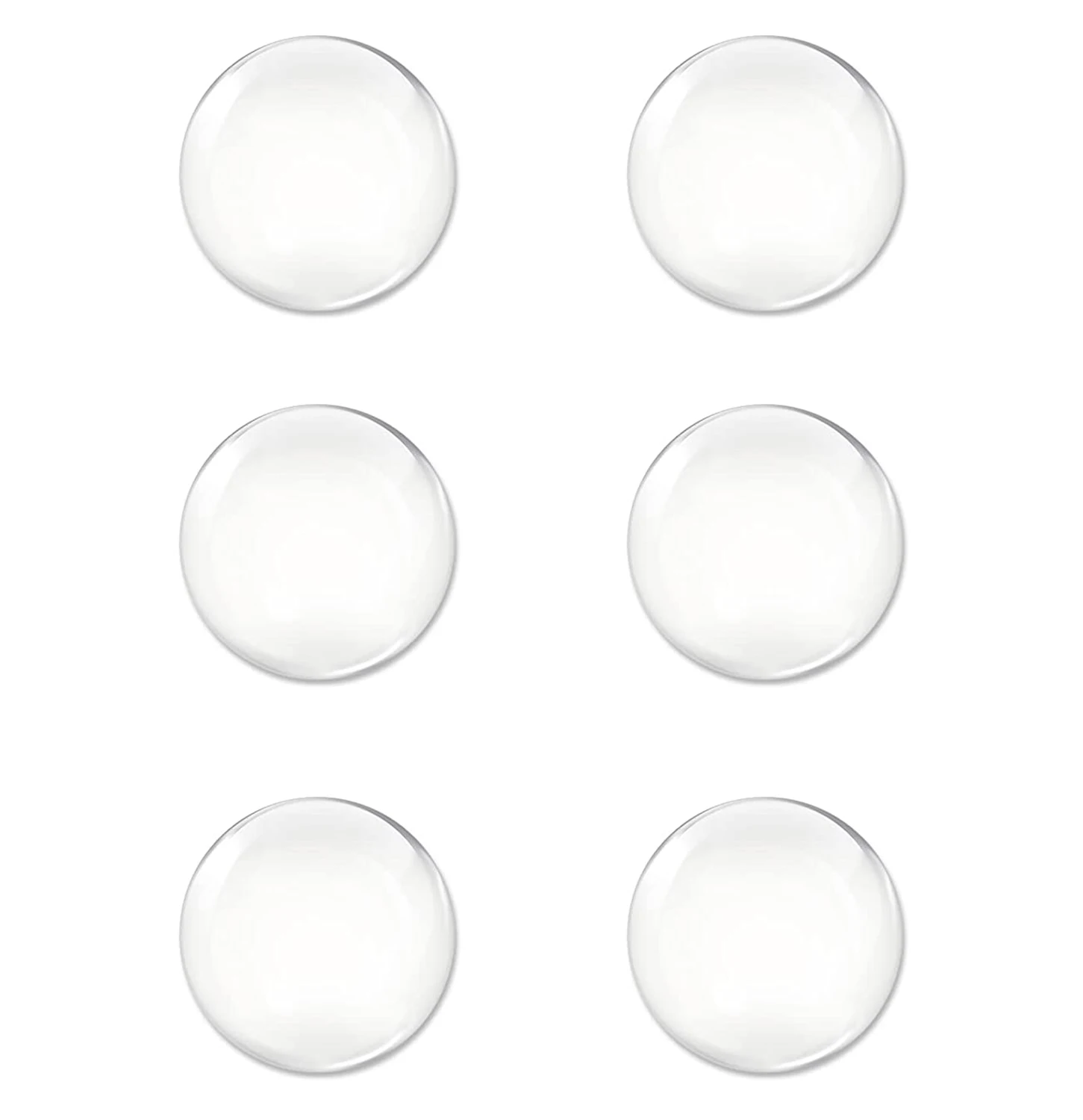 6 pcs per sheet Door Knob Wall Shield Transparent Round Soft Rubber Guard Door Stopper Wall Protector Silencer