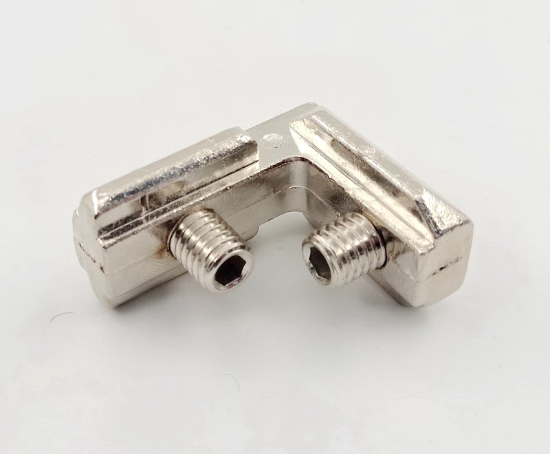 Т-образный разъем, V-образный разъем, аксессуары, металлический маленький внутренний L-образный, 90 градусов, внутренний скрытый угловой кронштейн