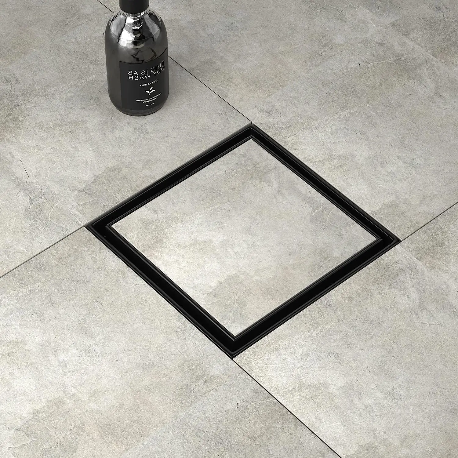 Custom Stainless Steel Square Shower Drain Concealed Floor Drain Stainless Steel Bathroom Floor Drain