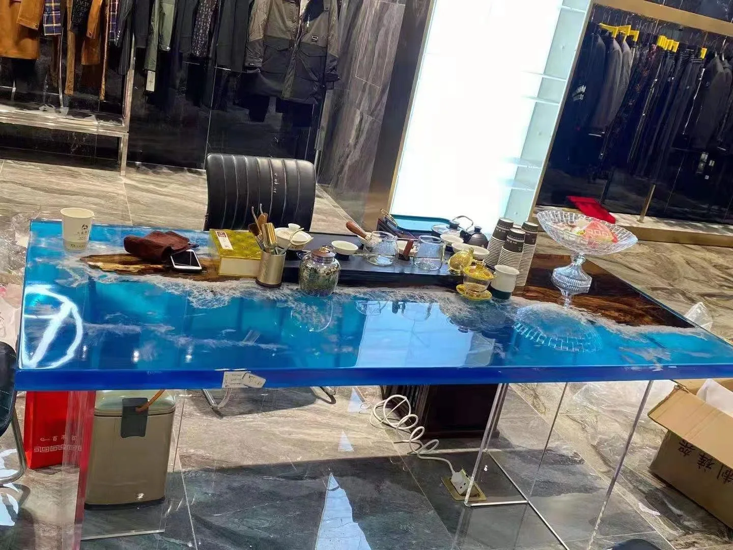 Wholesale Good Transparency Epoxy Resin Adhesive AB Glue epoxy resin table For Making River Table