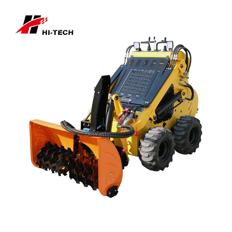 Китайский бренд новый бензиновый мини погрузчик с колесным поворотом 23hp снегоочистители