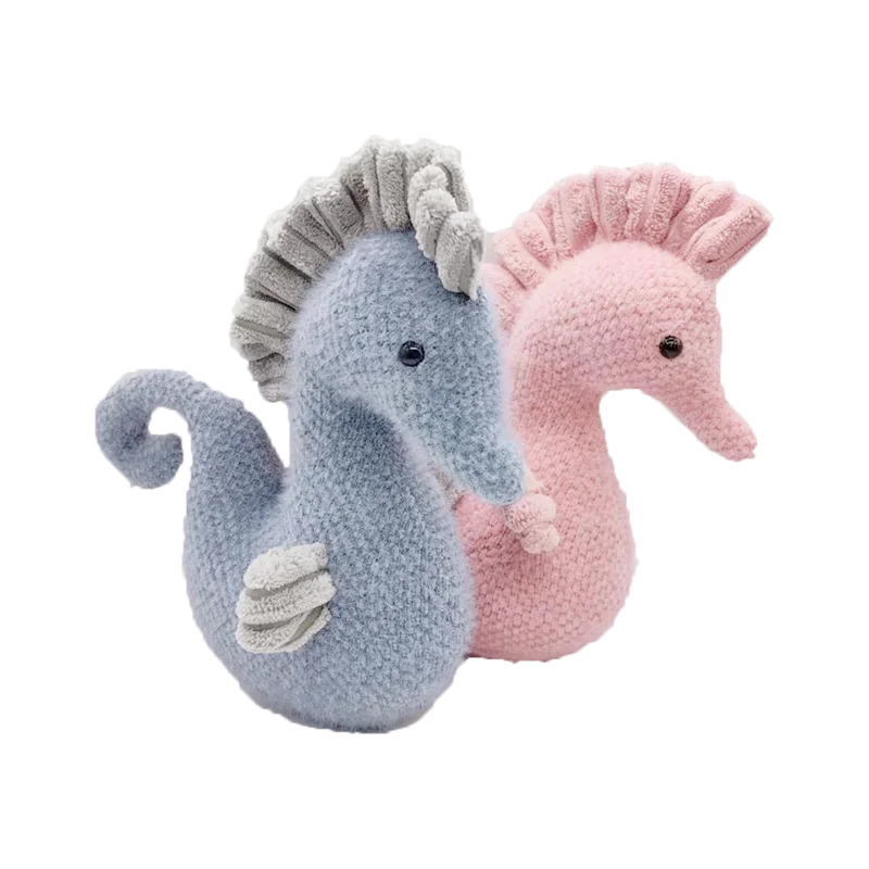 PP Cotton Sea Horse Design Cute Custom Plush Toy Stuffed Animal Baby Toys for Gifts